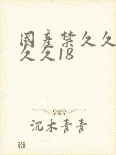 国产禁久久久久久久18