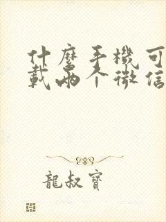 什么手机可以下载两个微信