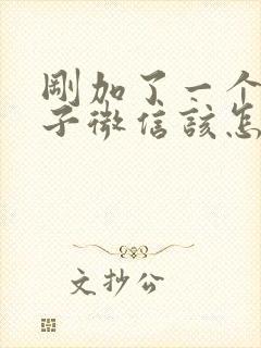 刚加了一个女孩子微信该怎么聊天