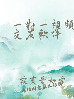 一对一视频聊天交友软件