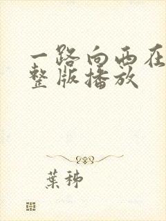 一路向西在线完整版播放