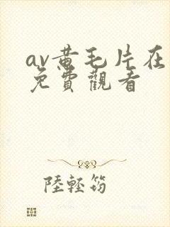 av黄毛片在线免费观看