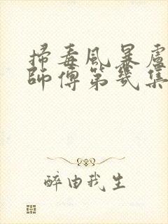 扫毒风暴卢少骅师傅第几集死的