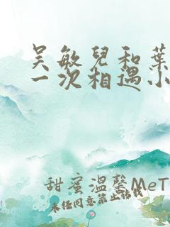 吴敏儿和叶凡第一次相遇小说结局