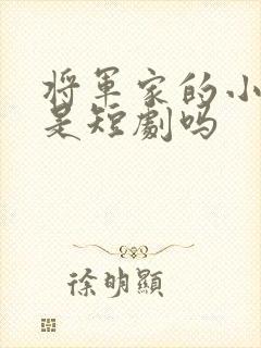 将军家的小娘子是短剧吗