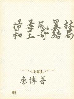 扫毒风暴林强峰和王奇结局