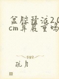 盆腔积液2.0cm算严重吗