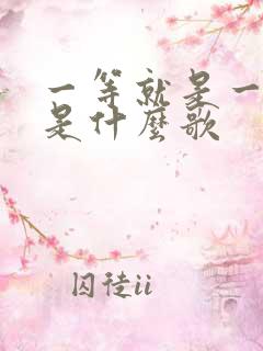 一等就是一年多是什么歌