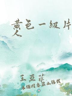 黄色一级片老年人
