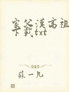 家父汉高祖小说下载txt