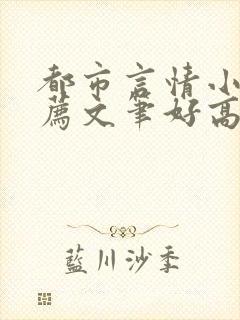 都市言情小说推荐文笔好高质量完结短篇