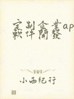 定制企业app软件开发