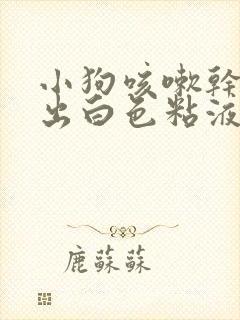 小狗咳嗽干呕吐出白色粘液