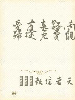 爱有来路,却无归途免费观看