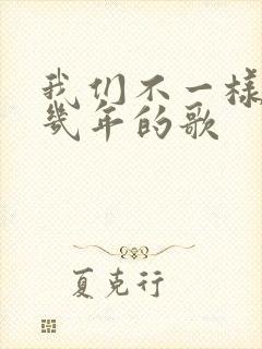 我们不一样是几几年的歌