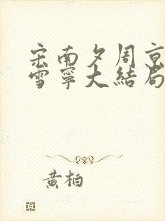 宋南夕周京泽江雪宁大结局