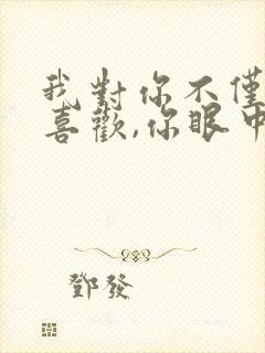 我对你不仅仅是喜欢,你眼中却没有是什么歌