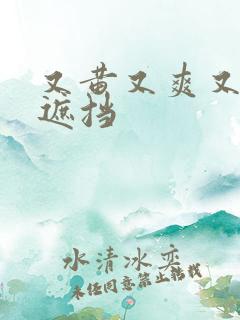 又黄又爽又色无遮挡