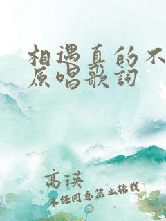 相遇真的不容易原唱歌词