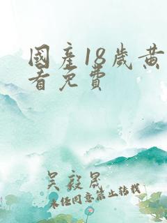 国产18岁黄色看免费