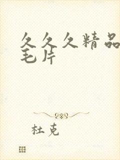 久久久精品一集毛片