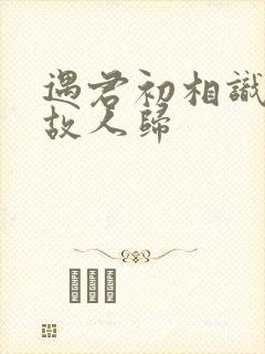 遇君初相识恰似故人归