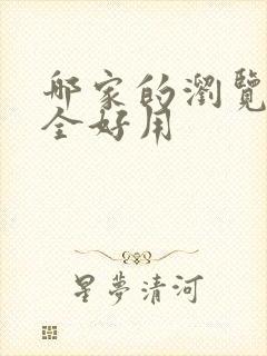 哪家的浏览器安全好用