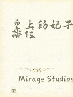 皇上的妃子怎么排位