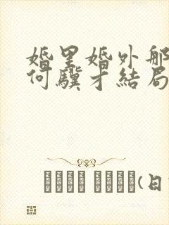 婚里婚外那些事何骥才结局