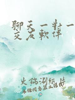 聊天一对一视频交友软件