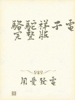 骆驼祥子电影版完整版