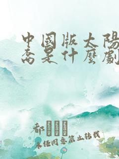 中国版太阳的后裔是什么剧