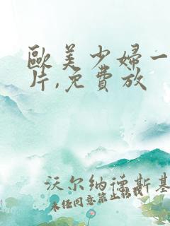 欧美少妇一级淫片,免费放