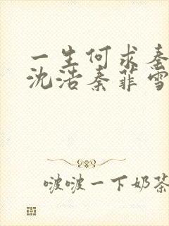 一生何求秦菲雪沈浩秦菲雪全文