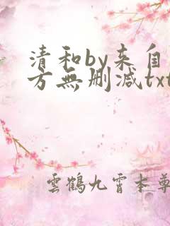 清和by来自远方无删减txt