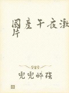 国产午夜激情毛片