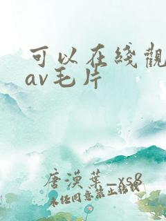 可以在线观看的av毛片