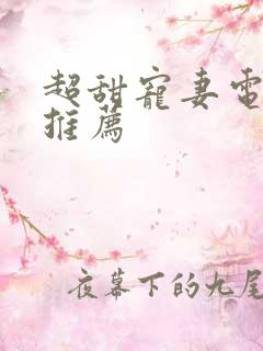 超甜宠妻电视剧推荐