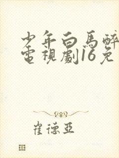 少年白马醉春风电视剧16免费观看