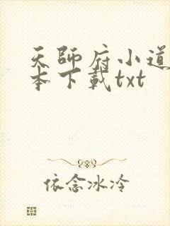 天师府小道士全本下载txt
