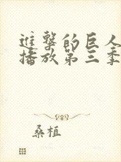 进击的巨人在线播放第三季