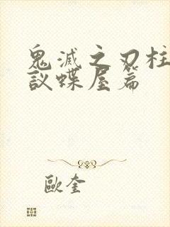 鬼灭之刃柱合会议蝶屋篇