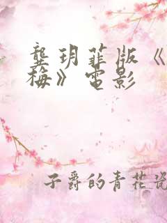 龚玥菲版《新金梅》电影