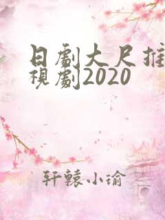 日剧大尺推荐电视剧2020