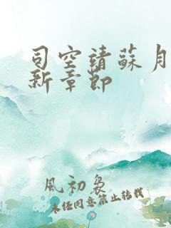 司空靖苏月汐最新章节