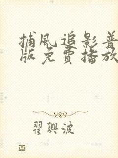 捕风追影普通话版免费播放