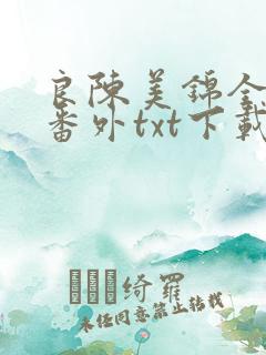 良陈美锦全文加番外txt下载