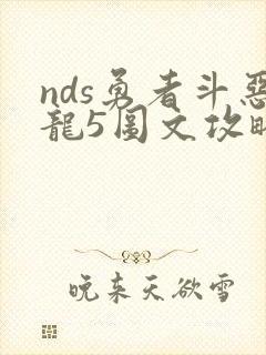 nds勇者斗恶龙5图文攻略