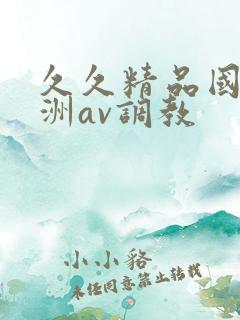 久久精品国产亚洲av调教