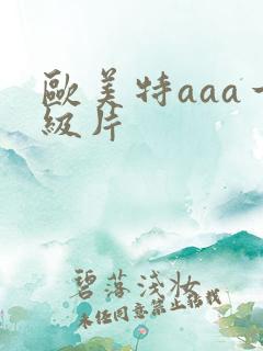 欧美特aaa一级片